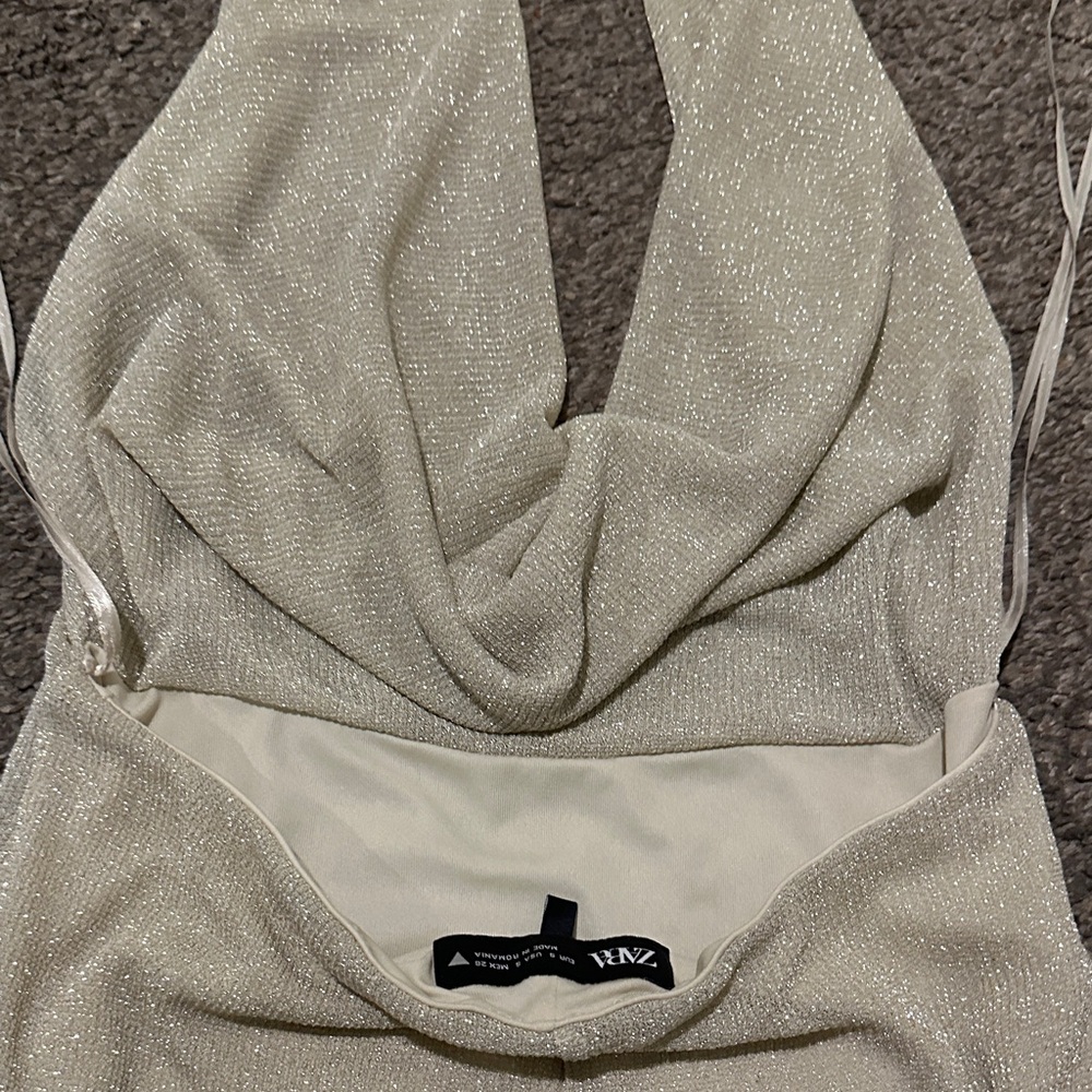 Zara Sparkly Halter Dress - Picture 6 of 8